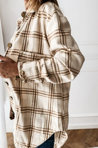 Cream Plaid Flannel