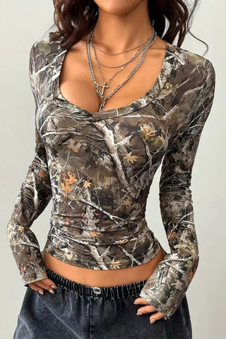 Camouflage Long Sleeve Tee