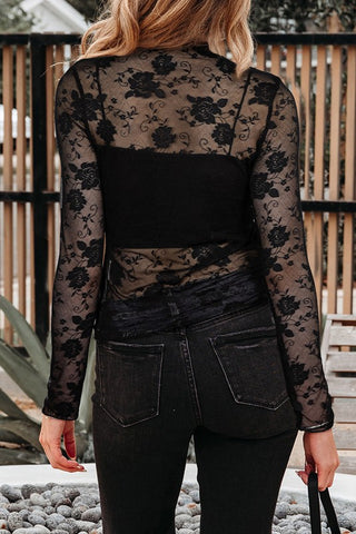 Floral Lace Black