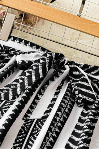 White and Black Palazzo Pants