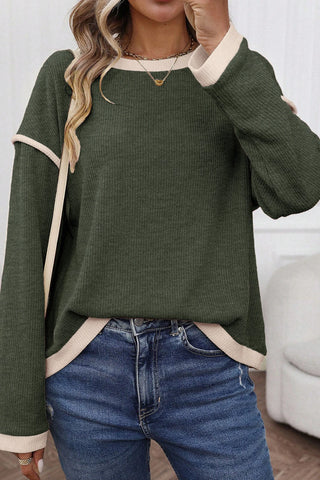 Cutie Trim Top Olive