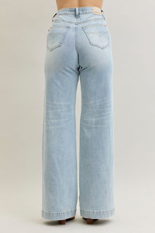 Cross Over Judy Blue Wide Leg